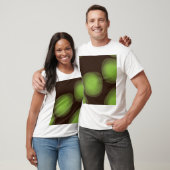 Groene, coole, unieke, trendy, abstracte bloem in t-shirt (Unisex)