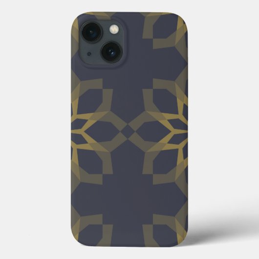 Groene, coole, unieke, trendy bloemabstractie Case-Mate iPhone case (Achterkant)