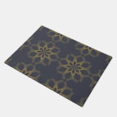 Groene, coole, unieke, trendy bloemabstractie deurmat (Schuin)