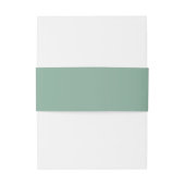 Groene Coördinaat Wedding Uitnodigingen Wikkel (Achterkant Voorbeeld)