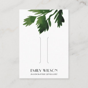 GROENE CORIANDER HAIR CLIP DISPLAY-KAART VISITEKAARTJE