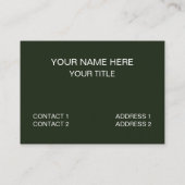 Groene Cornfield Plant Natuur Pattern Visitekaartje (Achterkant)