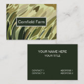 Groene Cornfield Plant Natuur Pattern Visitekaartje (Voorkant / Achterkant)