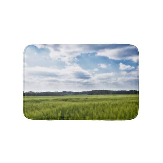 Groene Cornfields en Blauwe Skies Badmat (Voorkant)