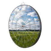 Groene Cornfields en Blauwe Skies Dartbord (Voorkant Rechts)