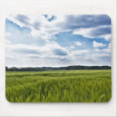 Groene Cornfields en Blauwe Skies Muismat (Voorkant)