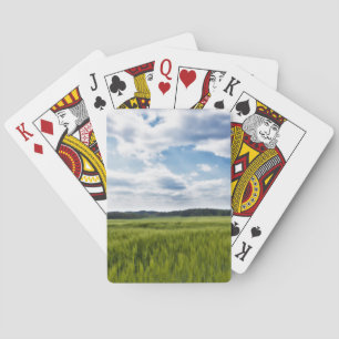 Groene Cornfields en Blauwe Skies Pokerkaarten