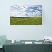 Groene Cornfields en Blauwe Skies Spandoek (Beurs)