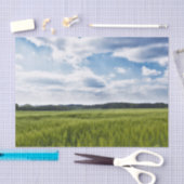Groene Cornfields en Blauwe Skies Tissuepapier (Craft)