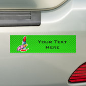 Groene cosmetica bumpersticker (Op auto)