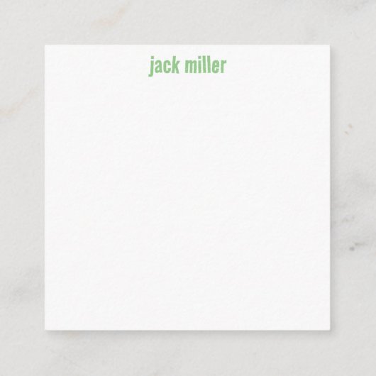 Groene Cougar Paw Lunch Notities (Achterkant)