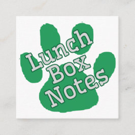 Groene Cougar Paw Lunch Notities
