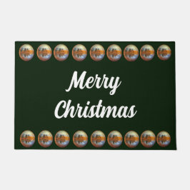Groene Country Kerstmis Deurmat