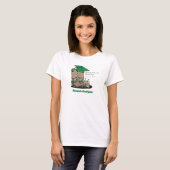 Groene Cowboy Boot Gradup Cap & Flowers T-shirt (Voorkant volledig)
