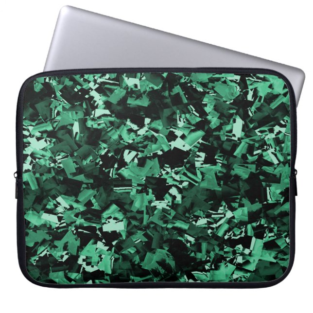Groene Craze... Laptop Sleeve (Voorkant)