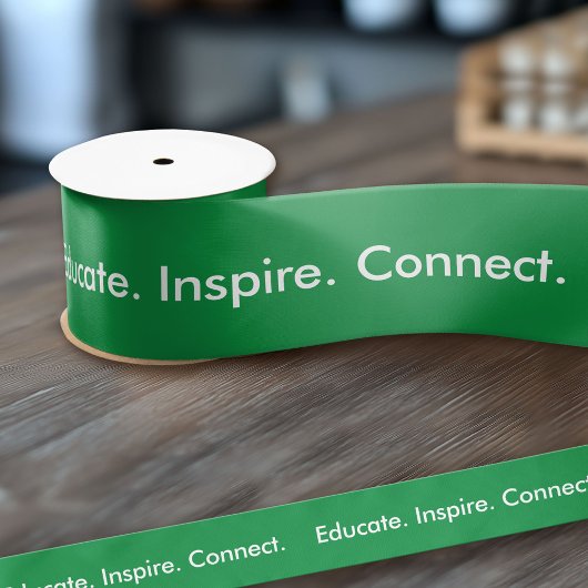 Groene Creëer Uw Eigen Maak Het Uw Sans Serif Teks Satijnen Lint