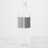 Groene Crème Esthetische Eenvoudige Drank Drank Waterfles Etiket (Achterkant)