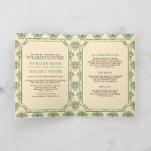 Groene Crème Ikat Damask All in One Sikh Huwelijk (Binnen)