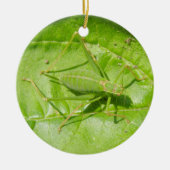 Groene cricket Camouflage - Aangepaste verjaardag Keramisch Ornament (Voorkant)