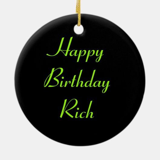 Groene cricket Camouflage - Aangepaste verjaardag Keramisch Ornament (Achterkant)