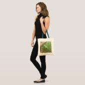 Groene Cricket op een Leaf Canvas tas (Voorkant (model))