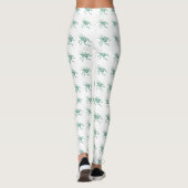 Groene crickets op wit leggings (Achterkant)