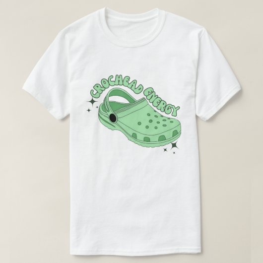 Groene Crochead Energie T-shirt (Design voorkant)