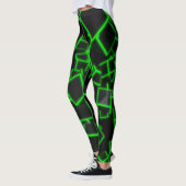 Groene Cubs Abstracte achtergrond Leggings (Links)