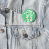 Groene Cupcake Aangepaste Vierde of Elke Leeftijd Ronde Button 5,7 Cm (In situ)