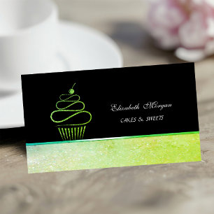 Groene Cupcake Bakkerij Banketbakker  Visitekaartje
