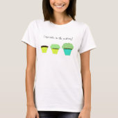 Groene Cupcake in het Making T-shirt (Voorkant)