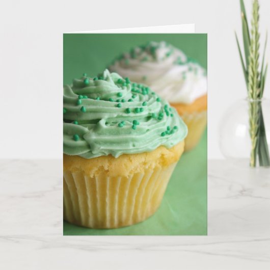 Groene Cupcake! Kaart (Voorkant)