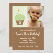 Groene Cupcake Kaart (Voorkant / Achterkant)