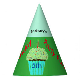 Groene Cupcake Persoonlijke Verjaardagshoeden Feesthoedjes