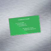Groene curvelijnen magnetisch visitekaartje (Voorbeeld)