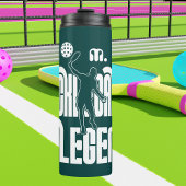 Groene Custom Monogram Pickleball Legend Thermosbeker