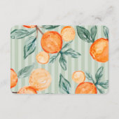 Groene Cutie Pastel Citrus Bruids Deel een recept Informatiekaartje (Achterkant)