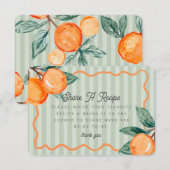 Groene Cutie Pastel Citrus Bruids Deel een recept Informatiekaartje (Voorkant / Achterkant)