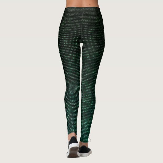 Groene cyberLeggings Leggings (Achterkant)
