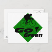 Groene cyclus briefkaart (Voorkant / Achterkant)