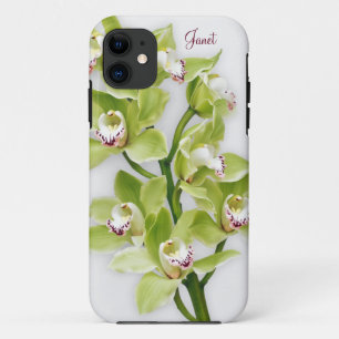 Groene Cymbidium Orchid Floral iPhone 5 Hoesje