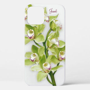 Groene Cymbidium Orchid Floral iPhone 6 hoesje