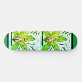 Groene Cymbidium Orchid Persoonlijk Skateboard (Horizontaal)