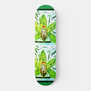 Groene Cymbidium Orchid Persoonlijk Skateboard