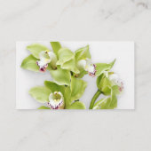 Groene Cymbidium Orchidee Bloemen Trouwplaats Kaar Plaatskaartje (Achterkant)