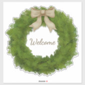 Groene Cypress Wreater met standaard aangepaste na Sticker (Vel)