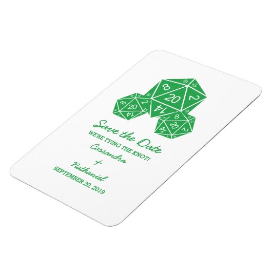 Groene D20-apparaat Opslaan Datum magneet (Linkerzijde)