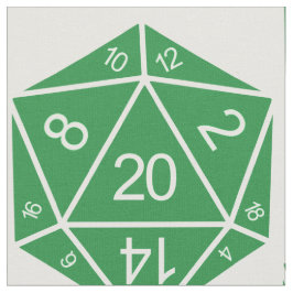 Groene D20-desktop Stof