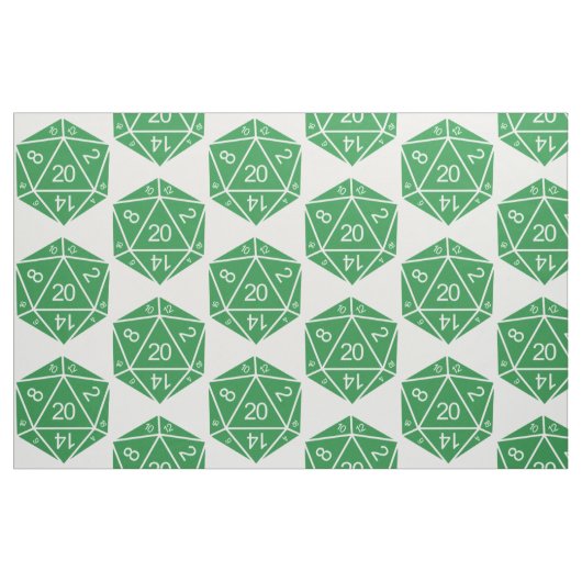 Groene D20-desktop Stof (Fat Quarter)