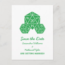 Groene D20-muis Het Briefkaart Datum opslaan